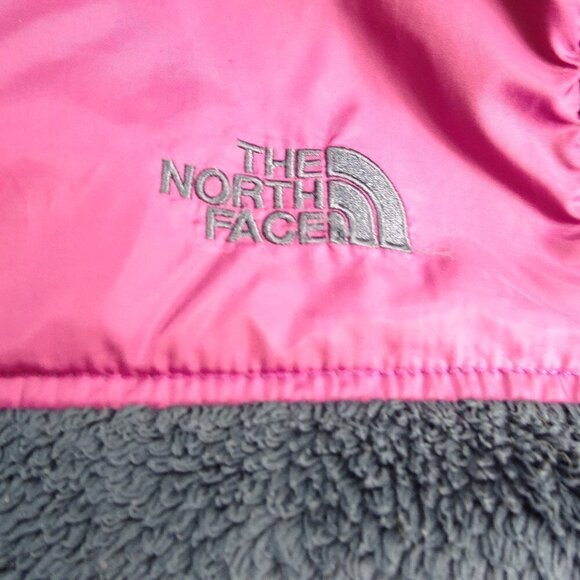 North Face Blue/Violet Fuzzy Coat Size X-Large - Picture 7 of 7